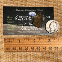 Libyan Desert Glass w/ Schlieren 5.4 grams #522-Moldavite Life