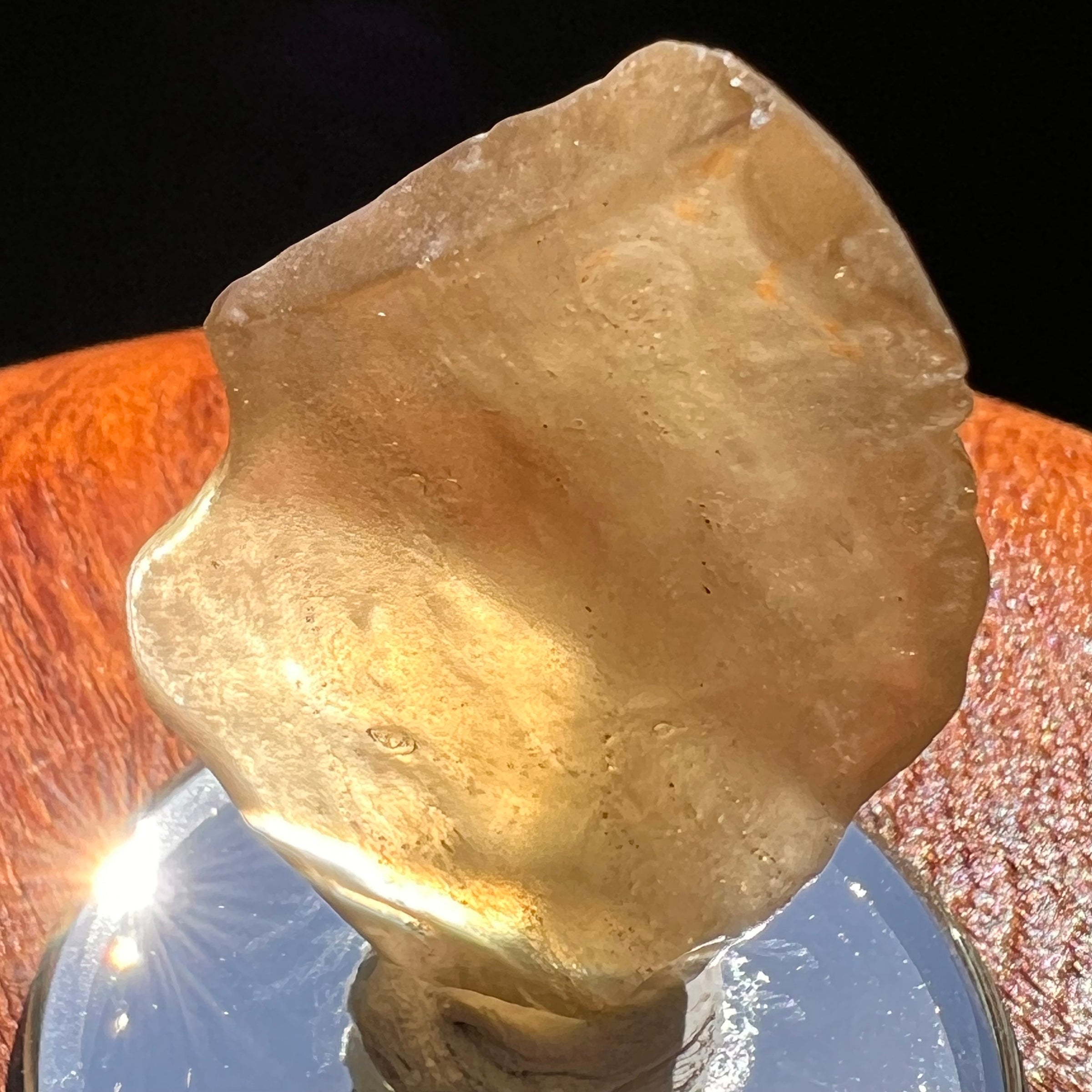 Libyan Desert Glass w/ Schlieren 9.4 grams #527-Moldavite Life