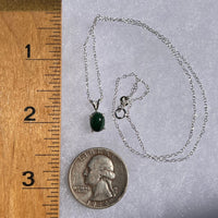 Malachite Necklace Sterling Silver #6227-Moldavite Life