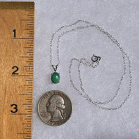 Malachite Necklace Sterling Silver #6229-Moldavite Life