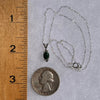 Malachite Necklace Sterling Silver #6236-Moldavite Life