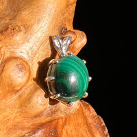 Malachite Pendant Sterling Silver #6234-Moldavite Life