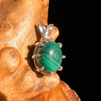 Malachite Pendant Sterling Silver #6235-Moldavite Life