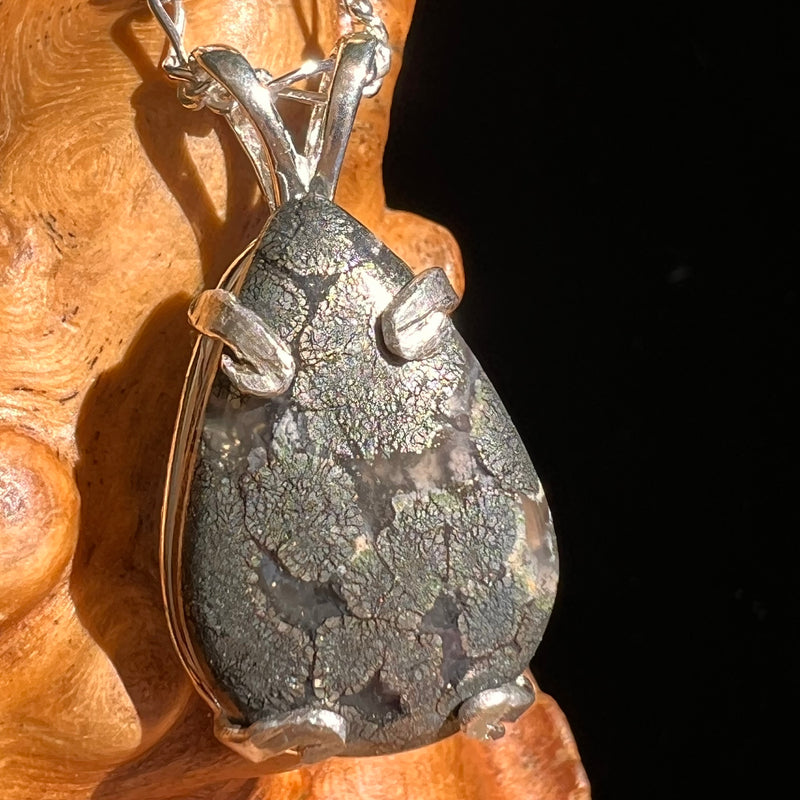 Marcasite Pendant Sterling Silver #6502-Moldavite Life