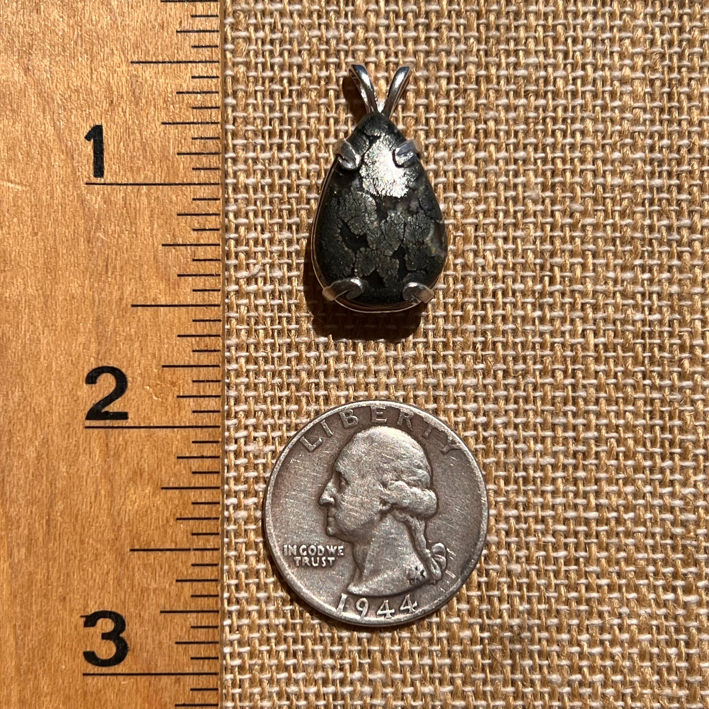 Marcasite Pendant Sterling Silver #6502-Moldavite Life