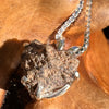 Mars Meteorite Pendant Necklace Sterling #6324-Moldavite Life