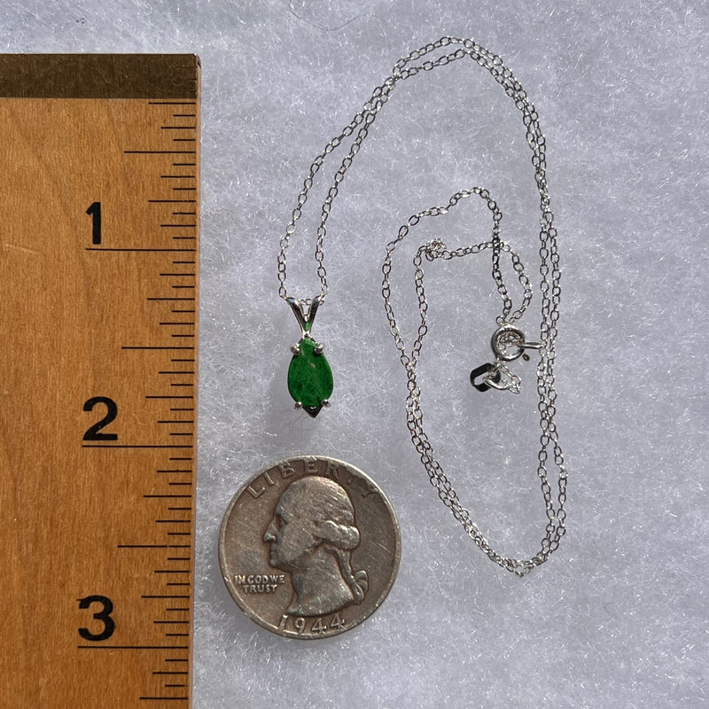 Maw Sit Sit Jade Necklace Sterling Silver #2862-Moldavite Life