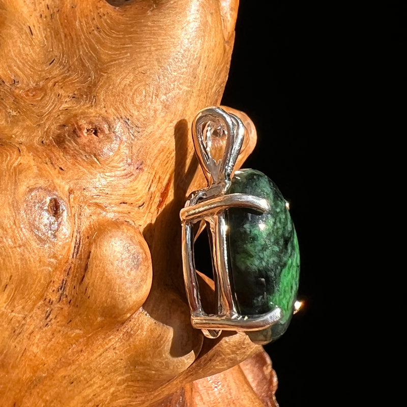 Maw Sit Sit Jade Pendant Sterling Silver #7048-Moldavite Life