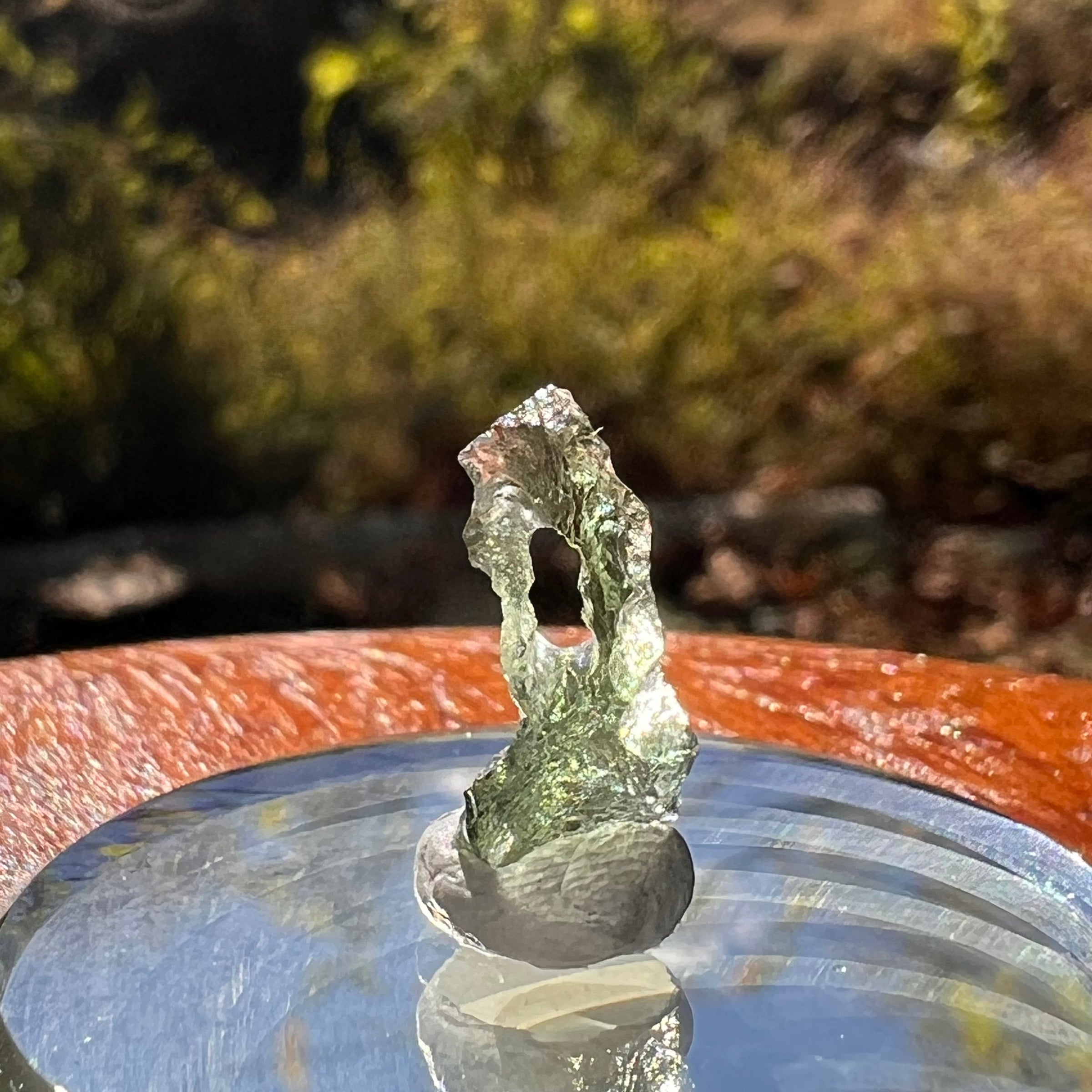 Moldavite 0.3 grams Natural Hole #2295-Moldavite Life