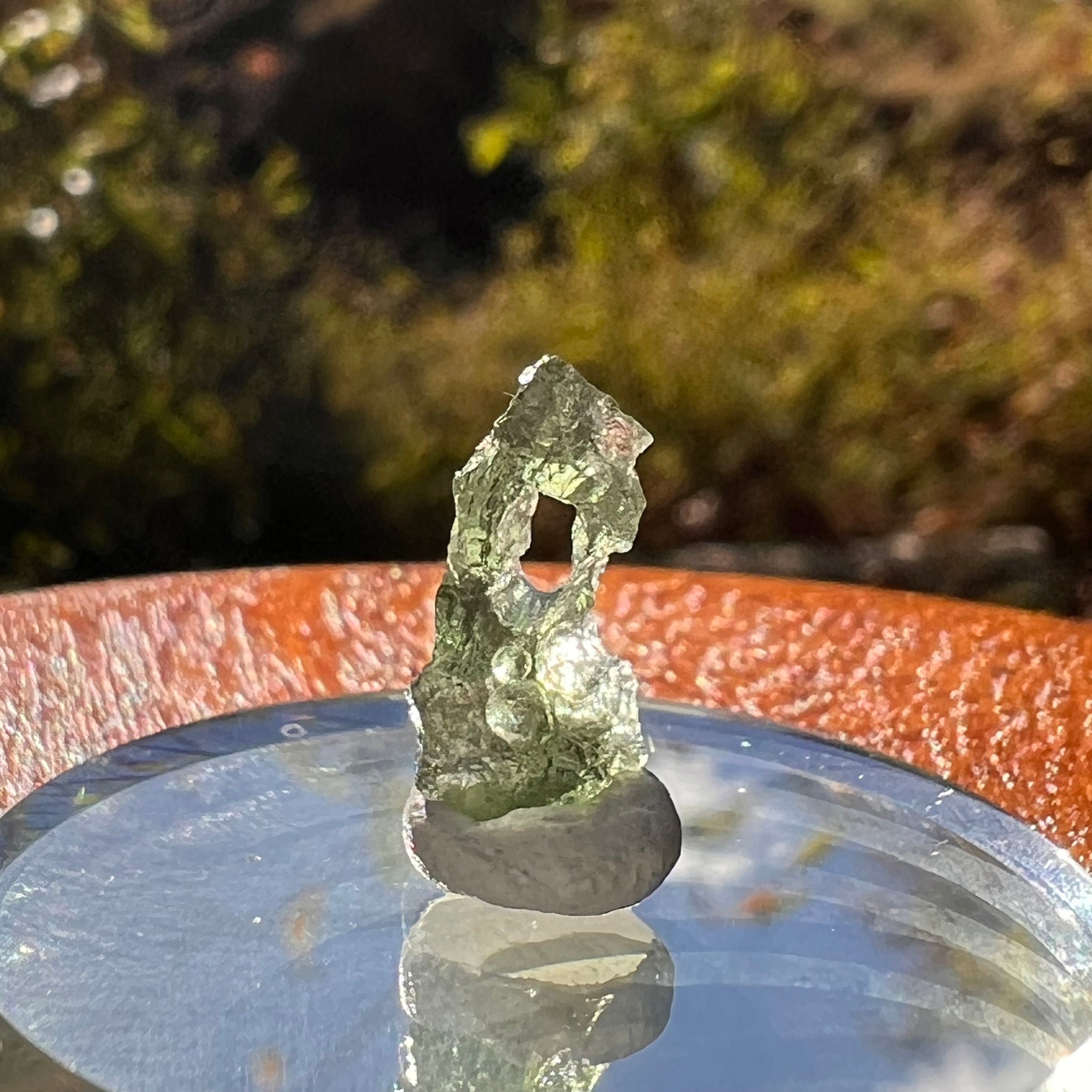 Moldavite 0.3 grams Natural Hole #2295-Moldavite Life