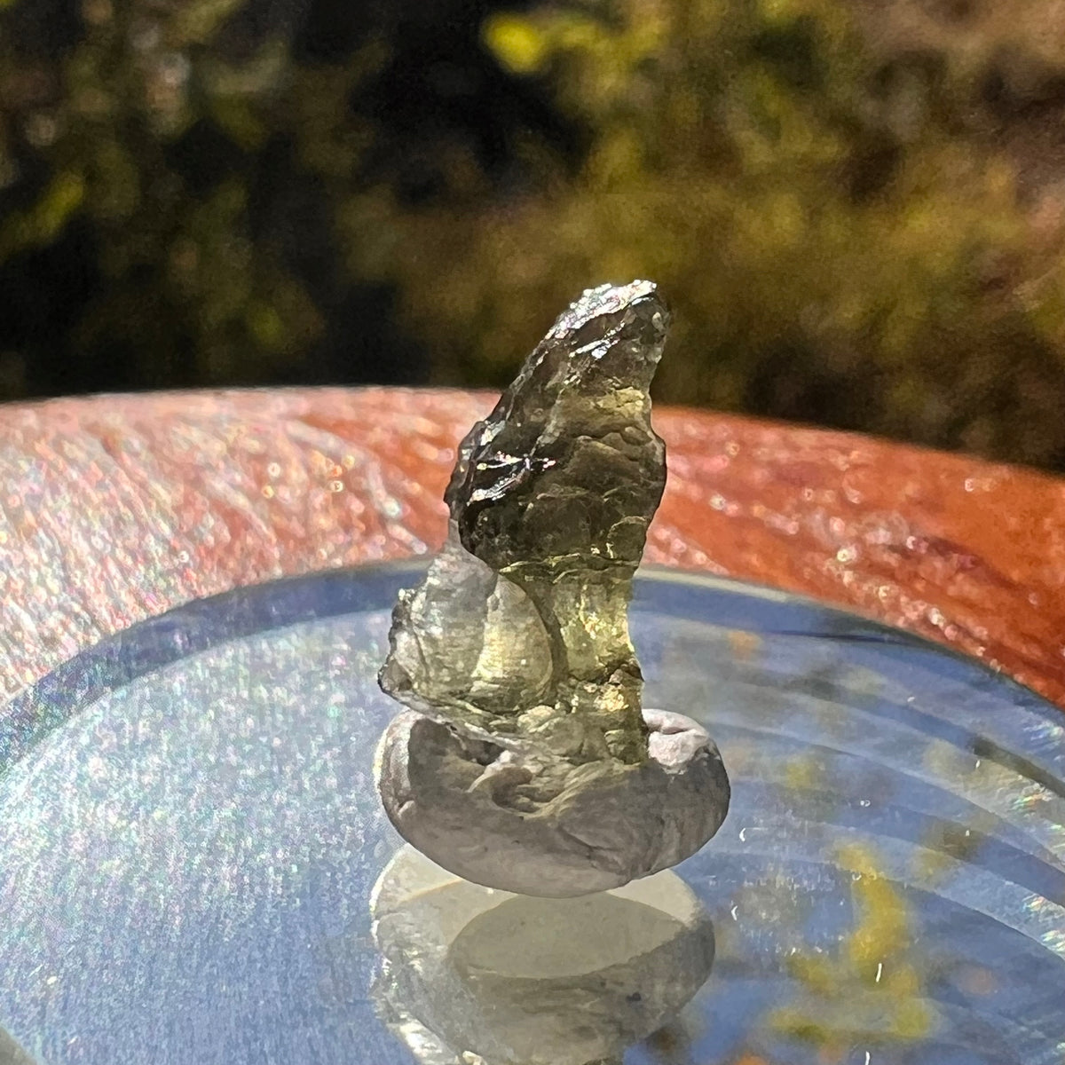 Moldavite 0.4 grams Natural Hole #2299-Moldavite Life