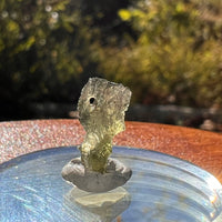 Moldavite 0.4 grams Natural Hole #2299-Moldavite Life