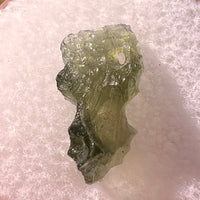 Moldavite 0.4 grams Natural Hole #2299-Moldavite Life