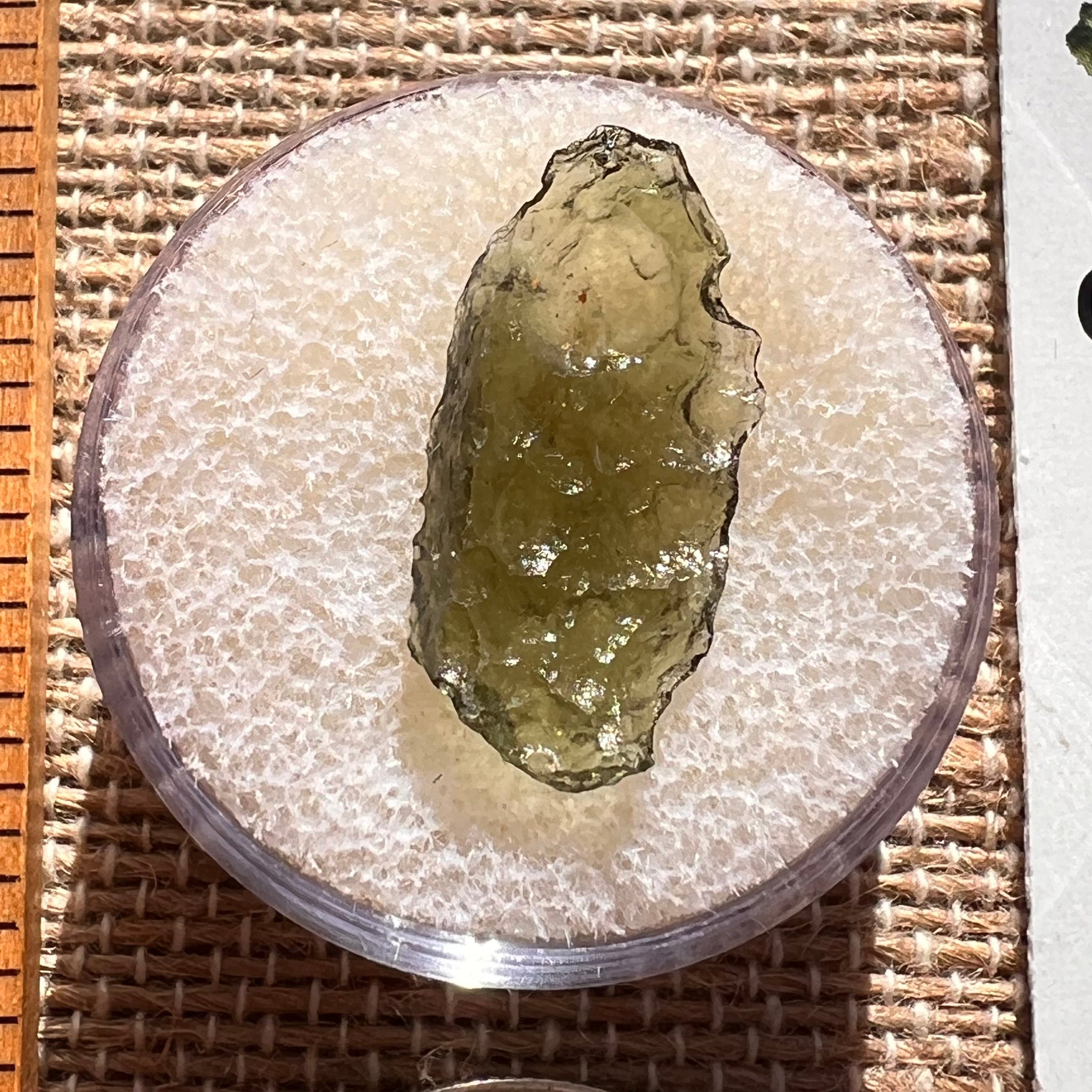 Moldavite 0.5 grams #1994-Moldavite Life