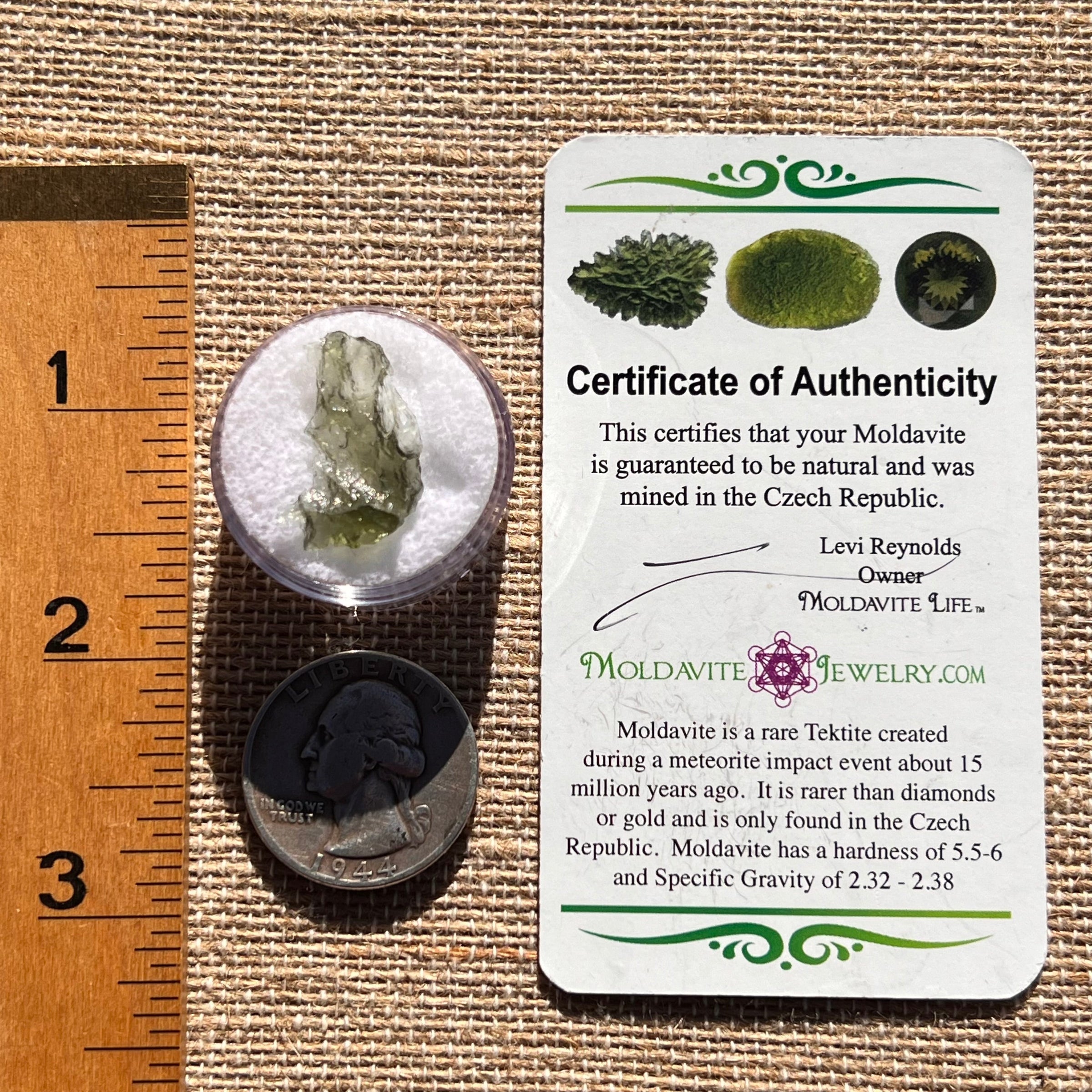 Moldavite 0.5 grams #1995-Moldavite Life