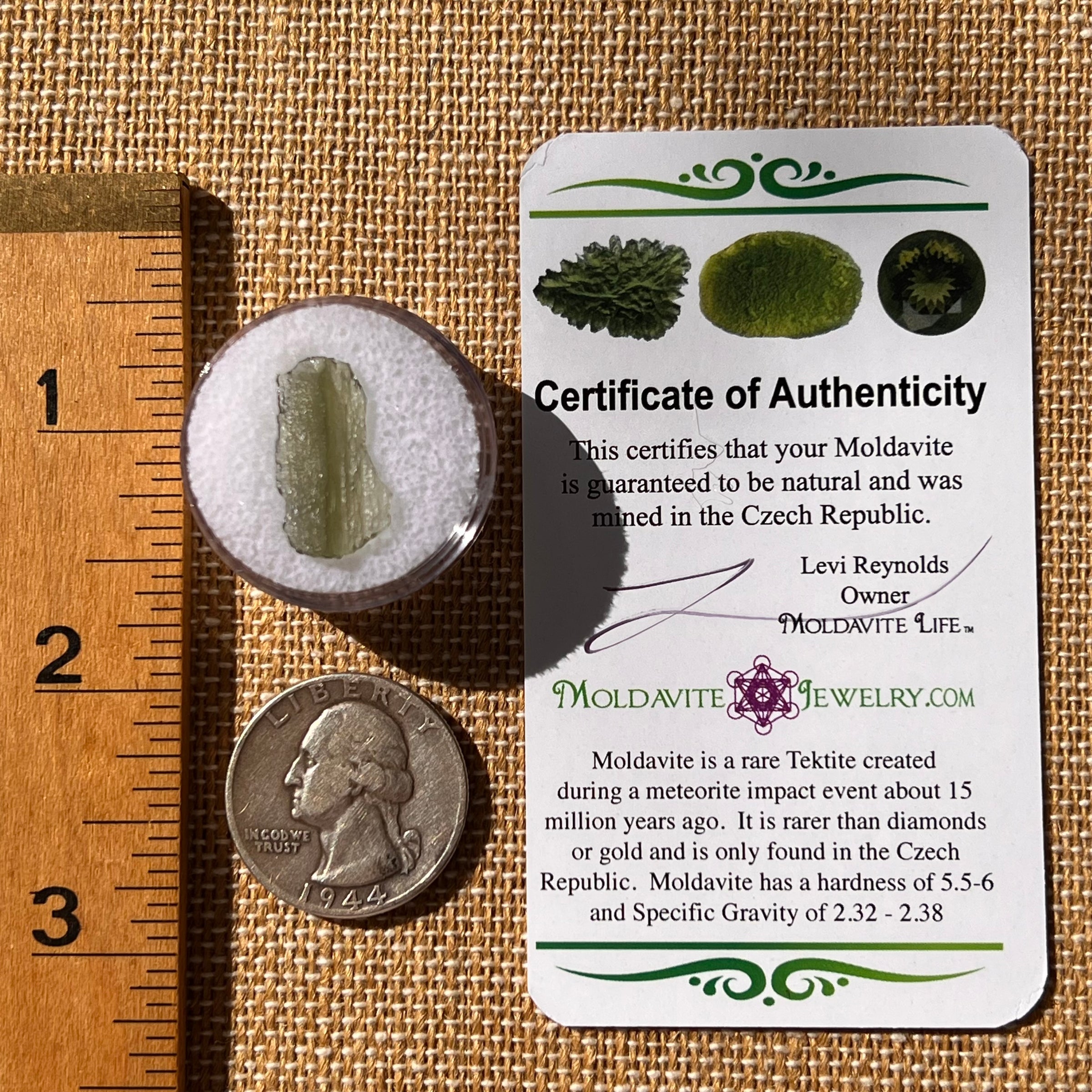 Moldavite 0.5 grams #2224-Moldavite Life