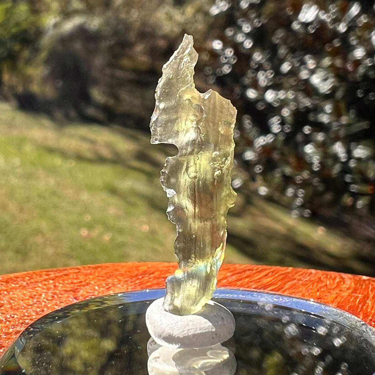Moldavite 0.5 grams #2358-Moldavite Life