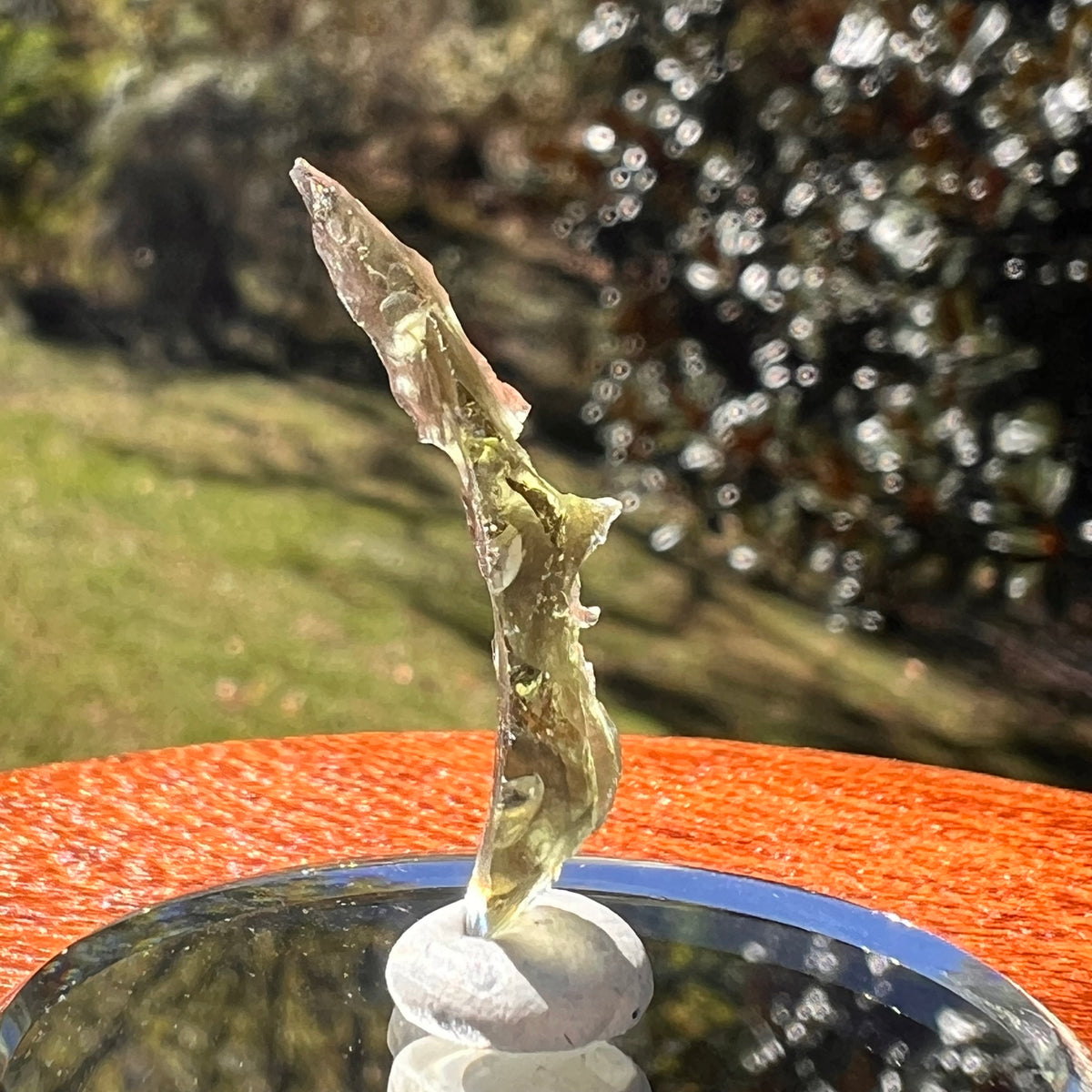 Moldavite 0.5 grams #2358-Moldavite Life