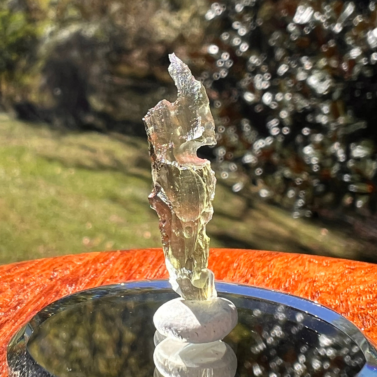 Moldavite 0.5 grams #2358-Moldavite Life