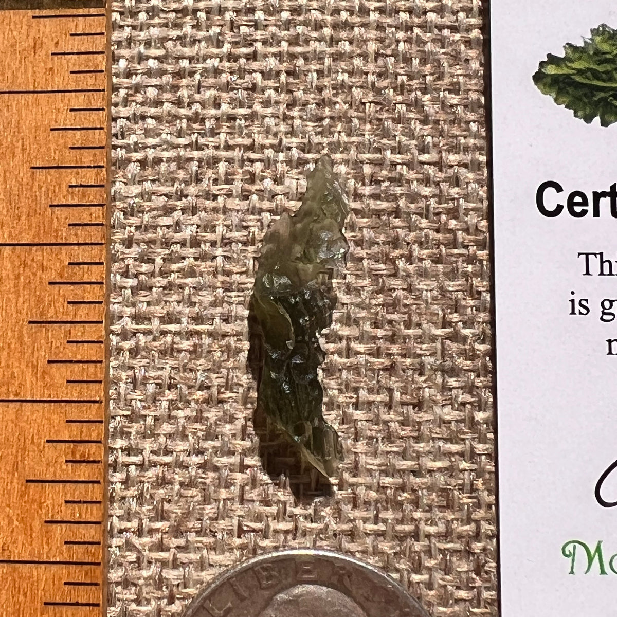 Moldavite 0.5 grams #2358-Moldavite Life