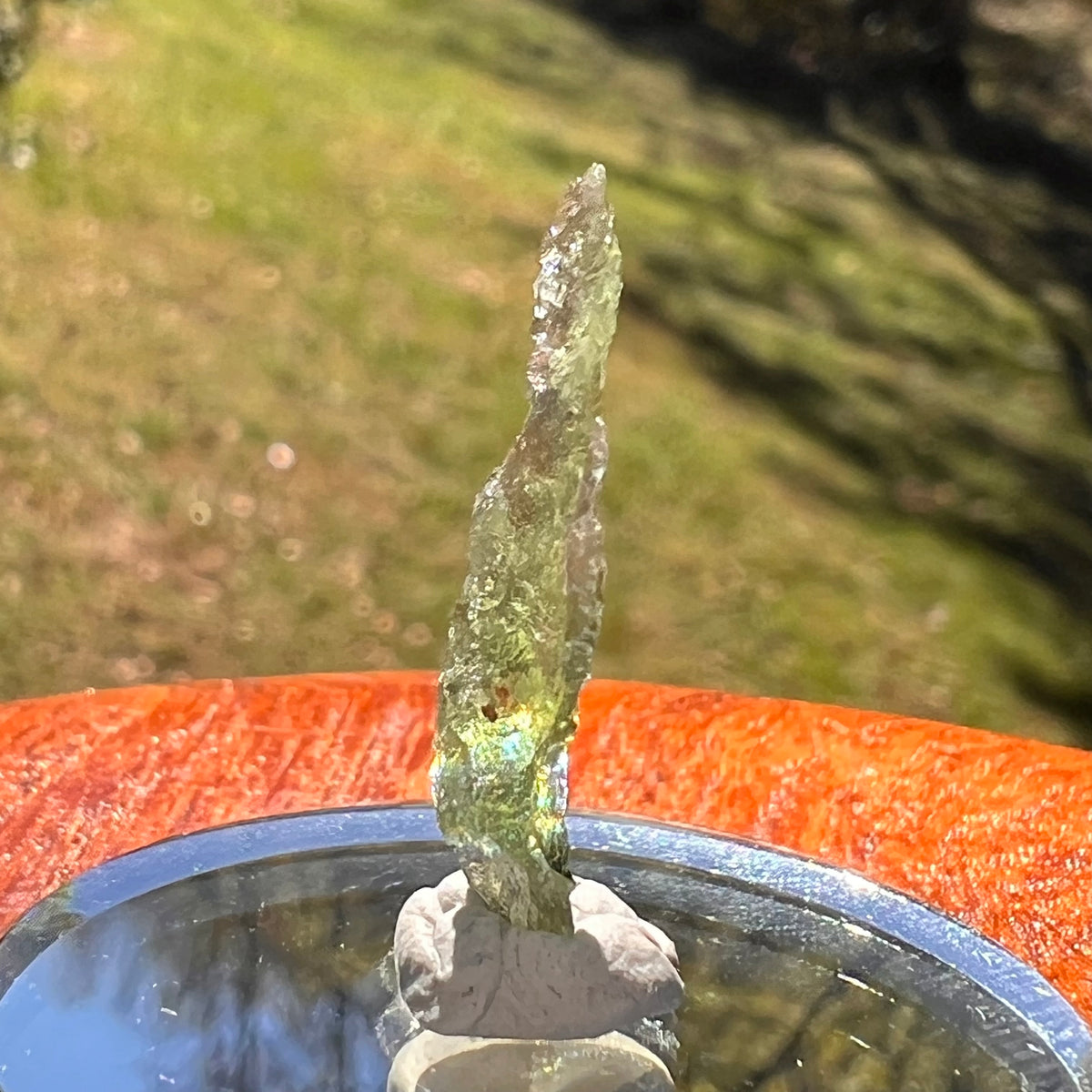 Moldavite 0.5 grams #2377-Moldavite Life