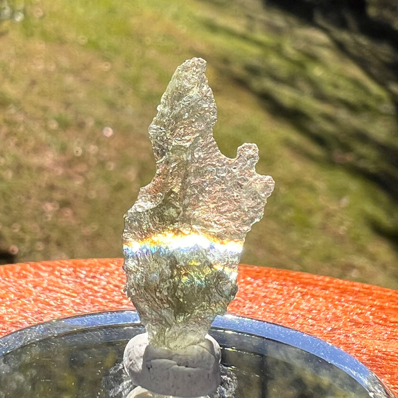 Moldavite 0.5 grams #2377-Moldavite Life