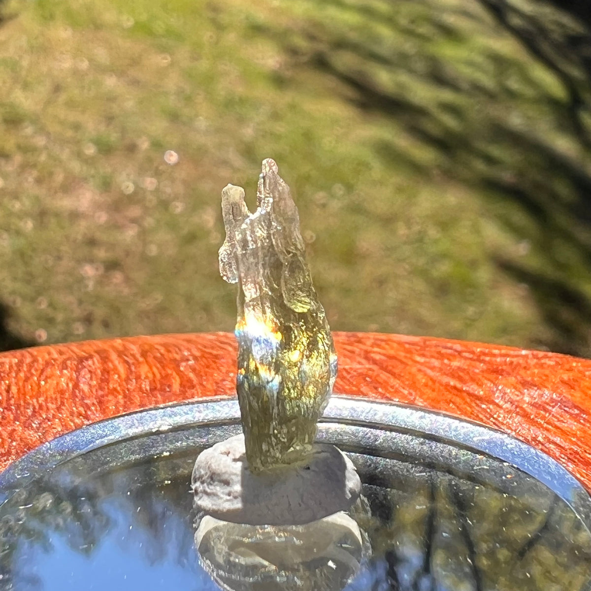 Moldavite 0.5 grams #2382-Moldavite Life