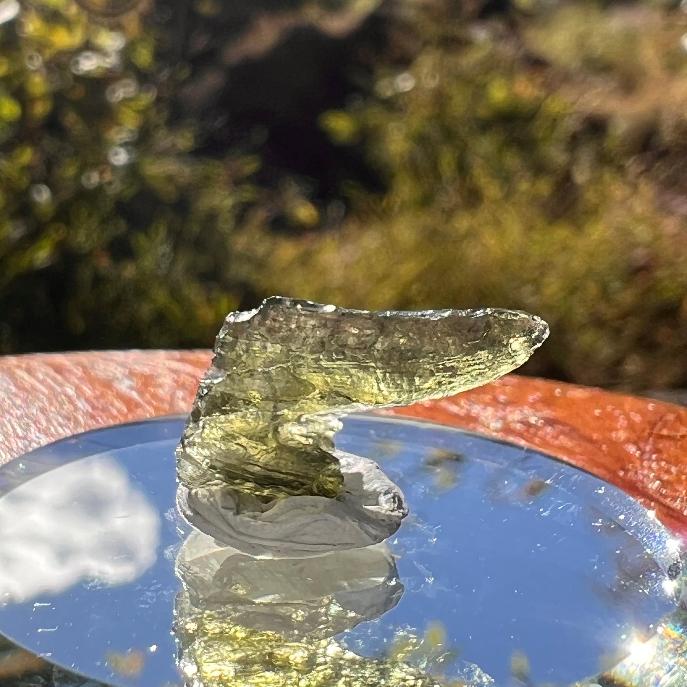 Moldavite 0.6 gram Natural Hole #2292-Moldavite Life