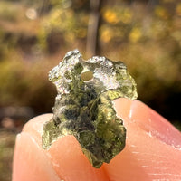 Moldavite 0.6 gram Natural Hole #2292-Moldavite Life