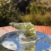 Moldavite 0.6 gram Natural Hole #2292-Moldavite Life