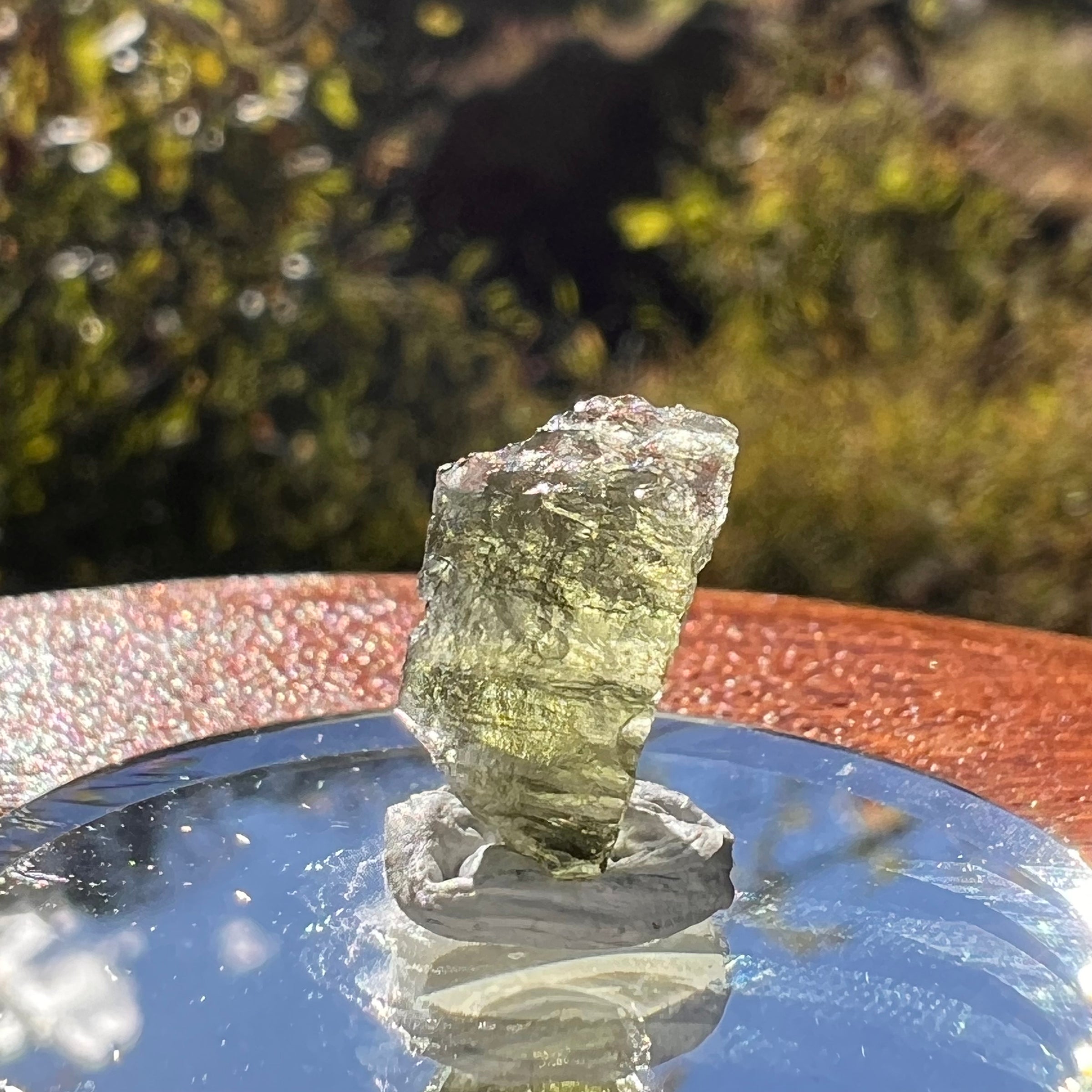 Moldavite 0.6 gram Natural Hole #2293-Moldavite Life