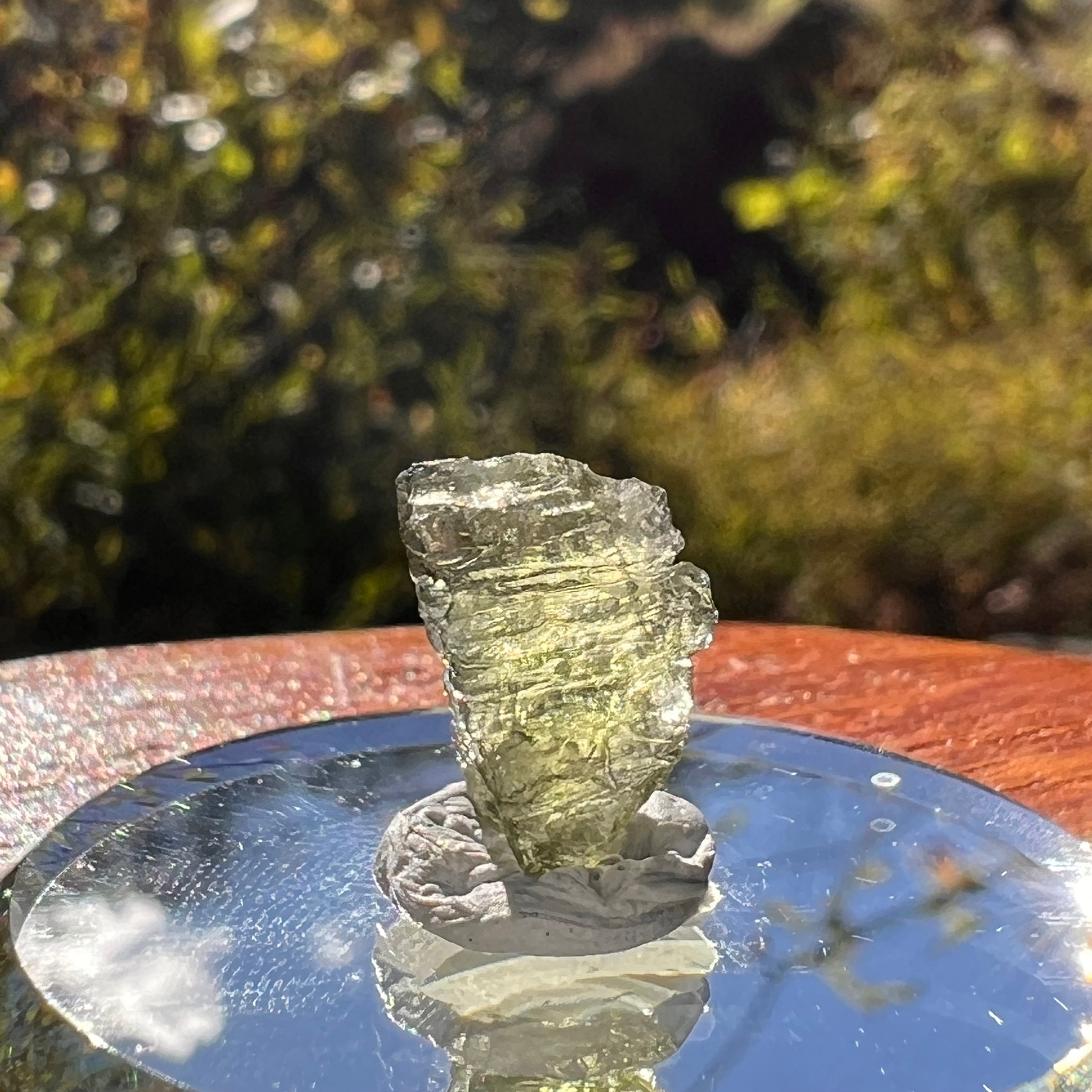 Moldavite 0.6 gram Natural Hole #2293-Moldavite Life