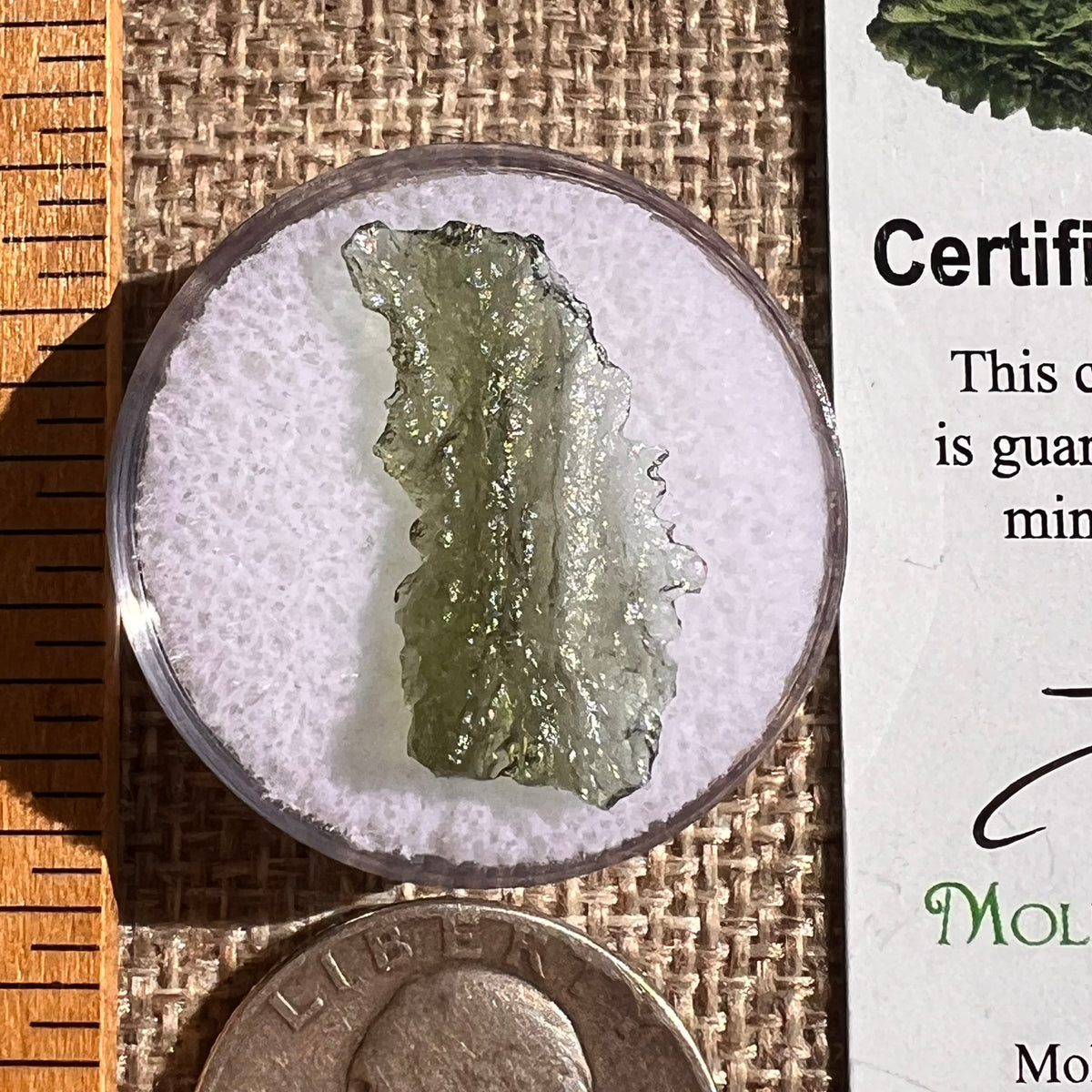 Moldavite 0.6 grams #2330-Moldavite Life