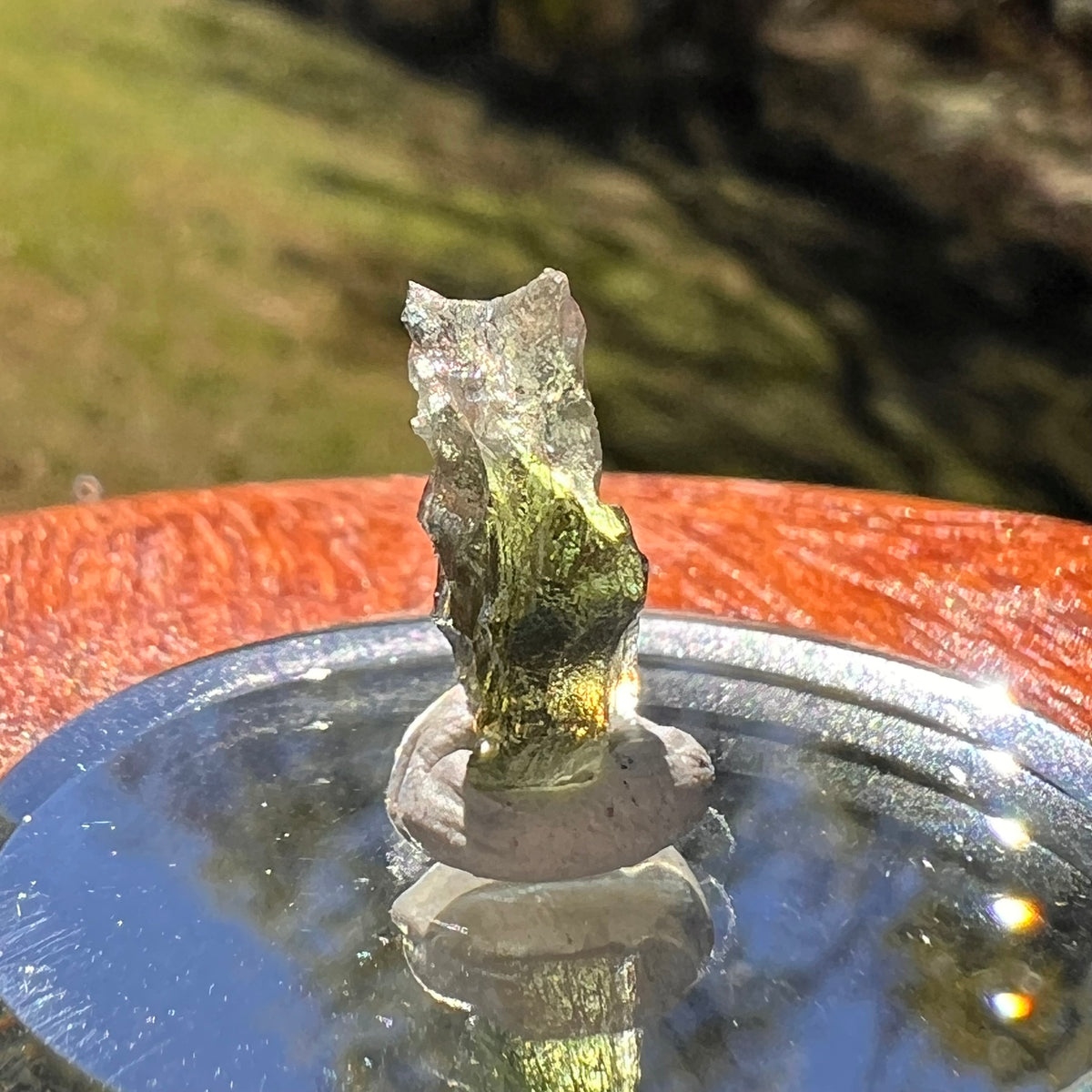 Moldavite 0.6 grams #2379-Moldavite Life