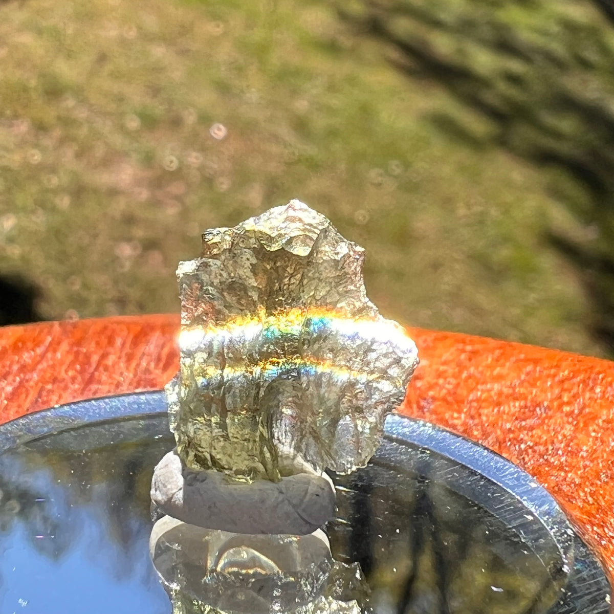 Moldavite 0.6 grams #2383-Moldavite Life