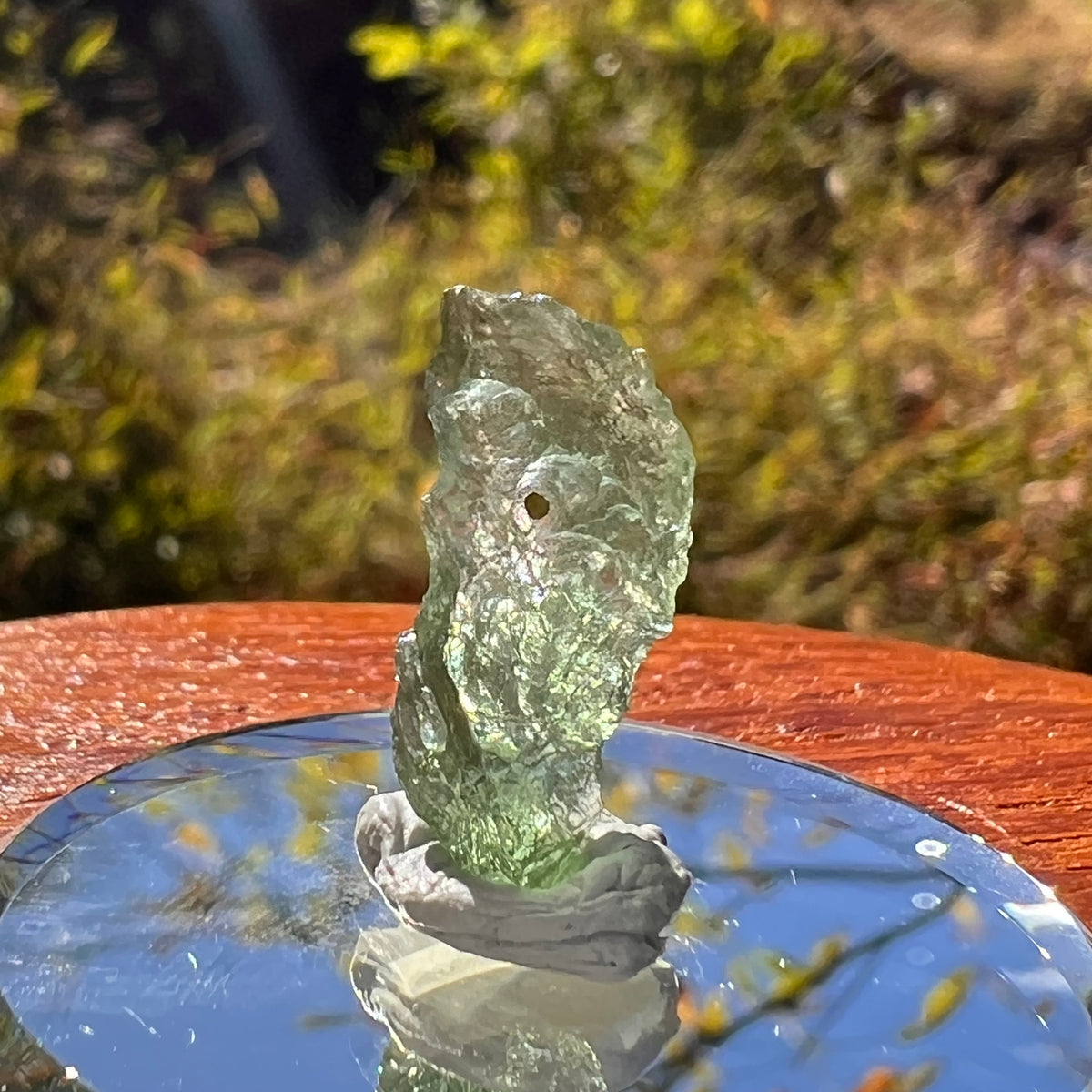 Moldavite 0.6 grams Natural Hole #2260-Moldavite Life