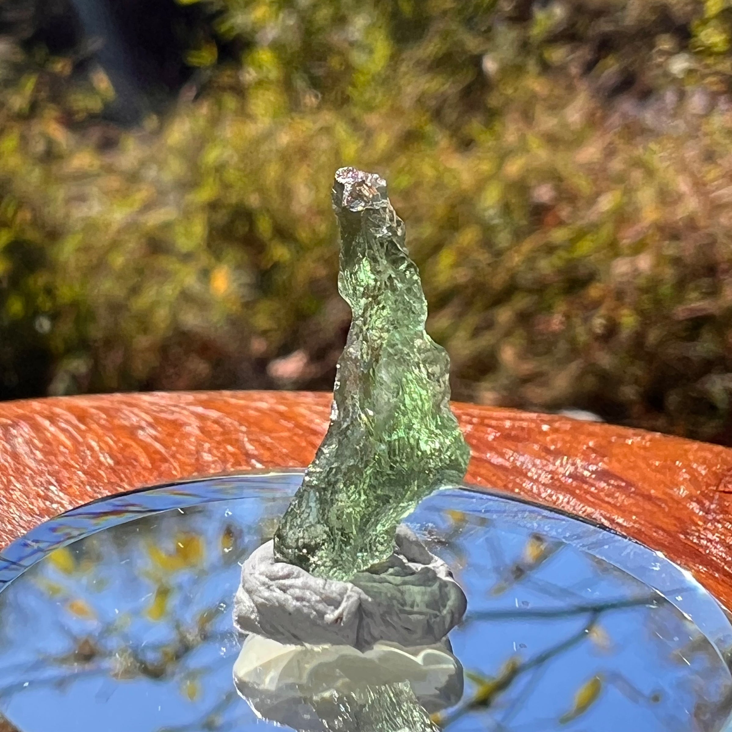 Moldavite 0.6 grams Natural Hole #2260-Moldavite Life