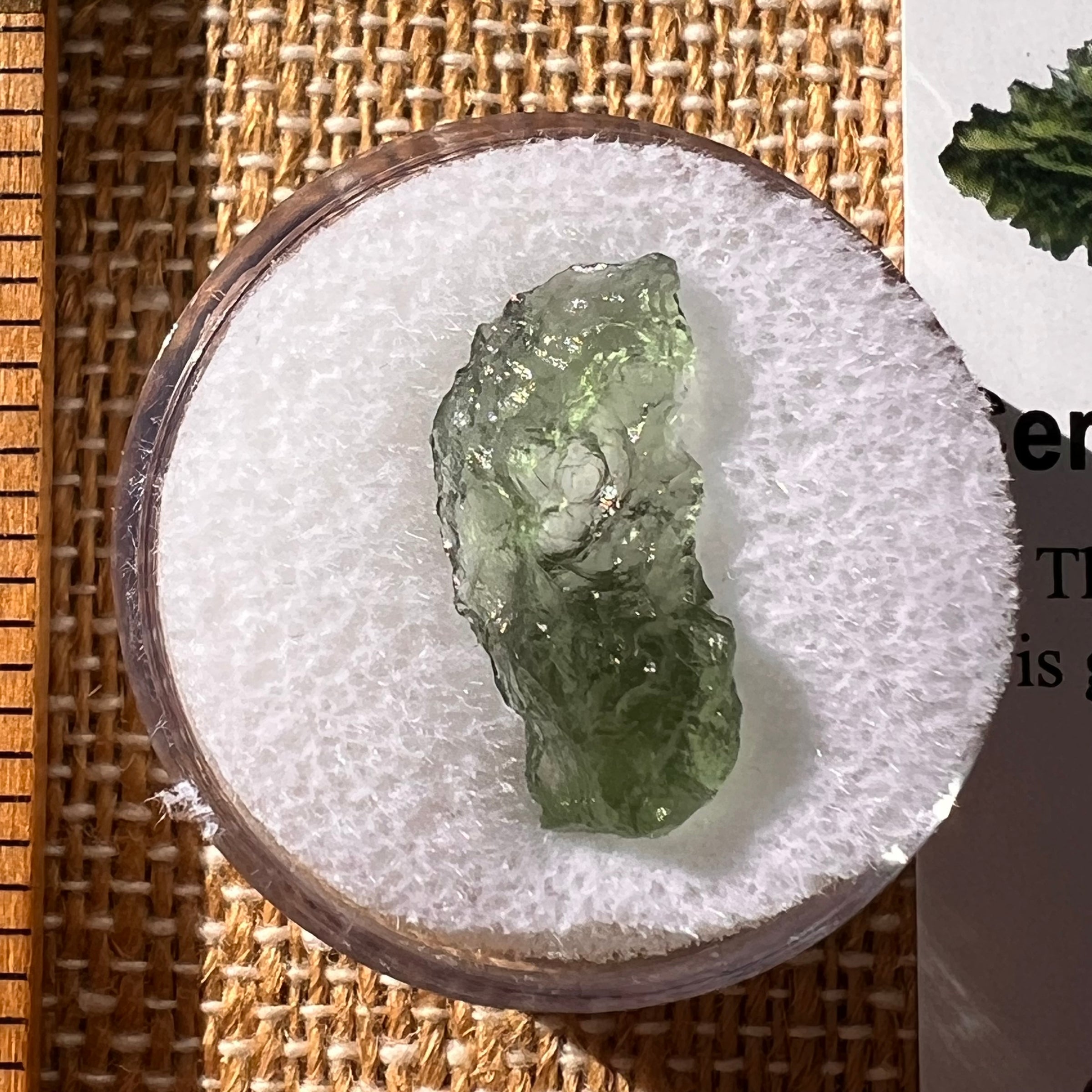 Moldavite 0.6 grams Natural Hole #2260-Moldavite Life
