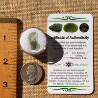 Moldavite 0.6 grams Natural Hole #2260-Moldavite Life