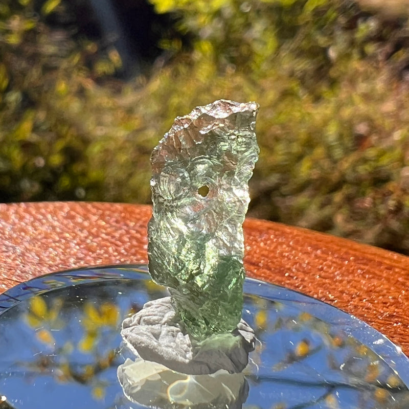 Moldavite 0.6 grams Natural Hole #2260-Moldavite Life