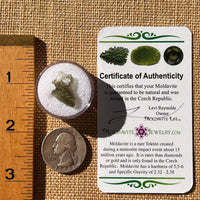 Moldavite 0.6 grams Natural Hole #2261-Moldavite Life