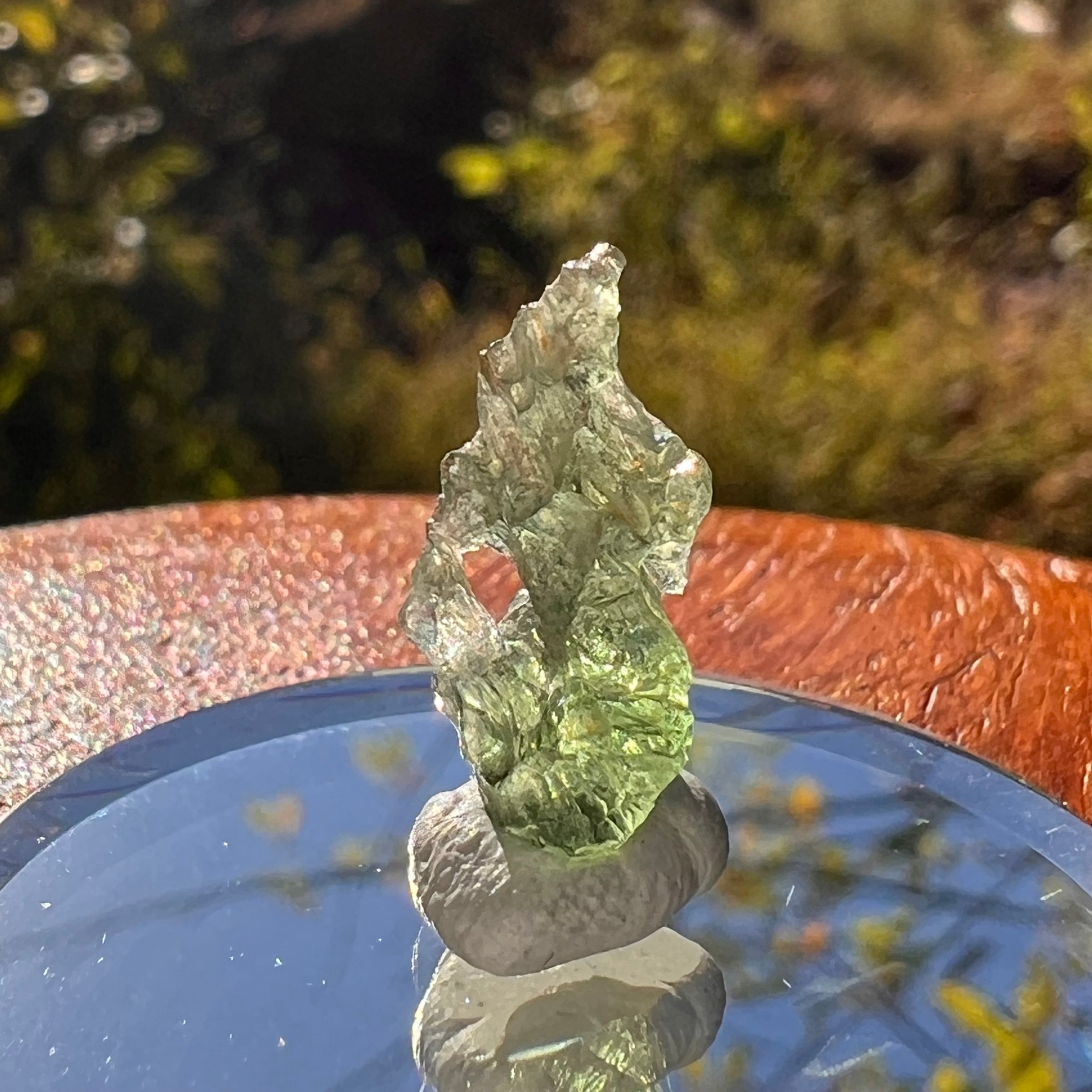 Moldavite 0.6 grams Natural Hole #2301-Moldavite Life