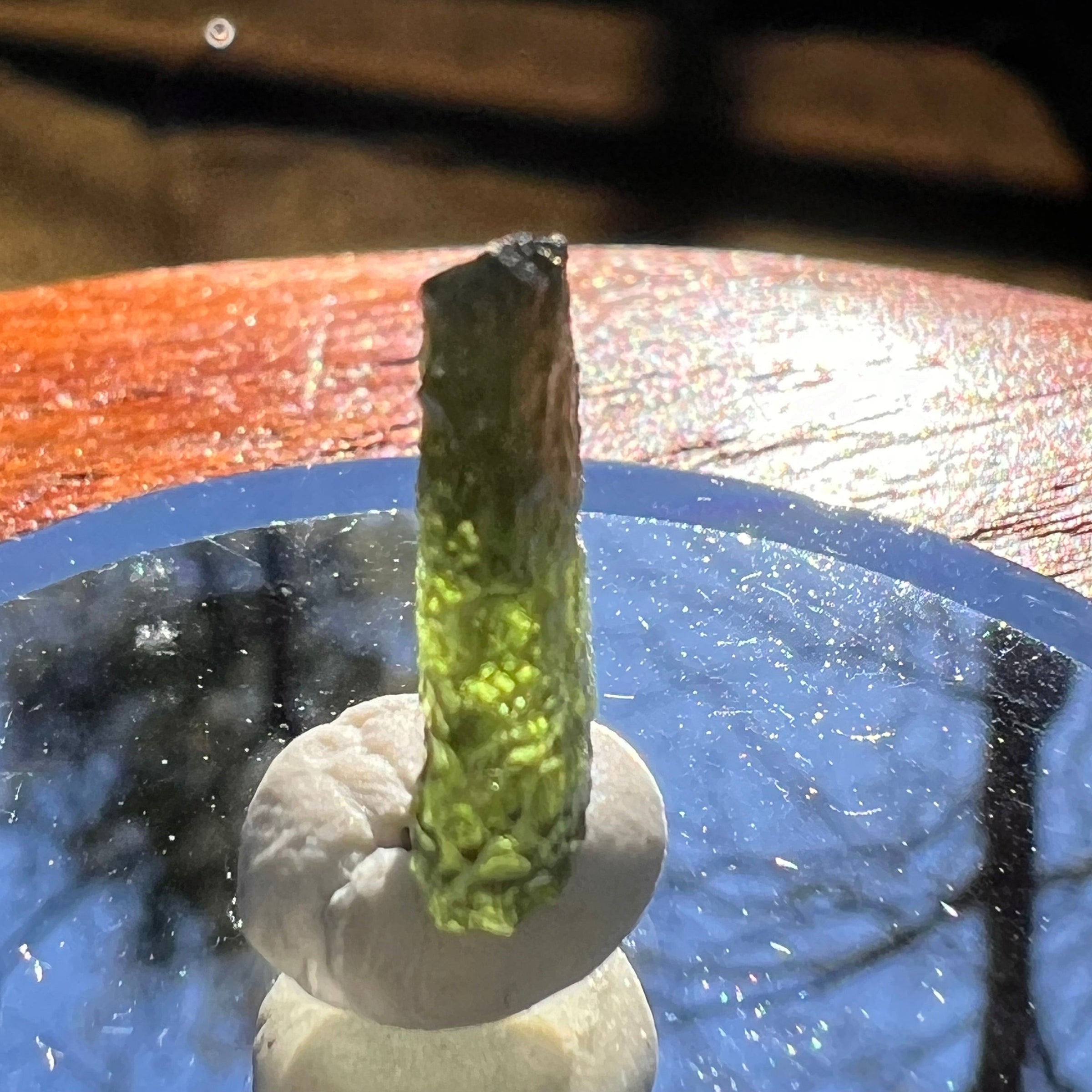 Moldavite 0.7 grams #1888-Moldavite Life