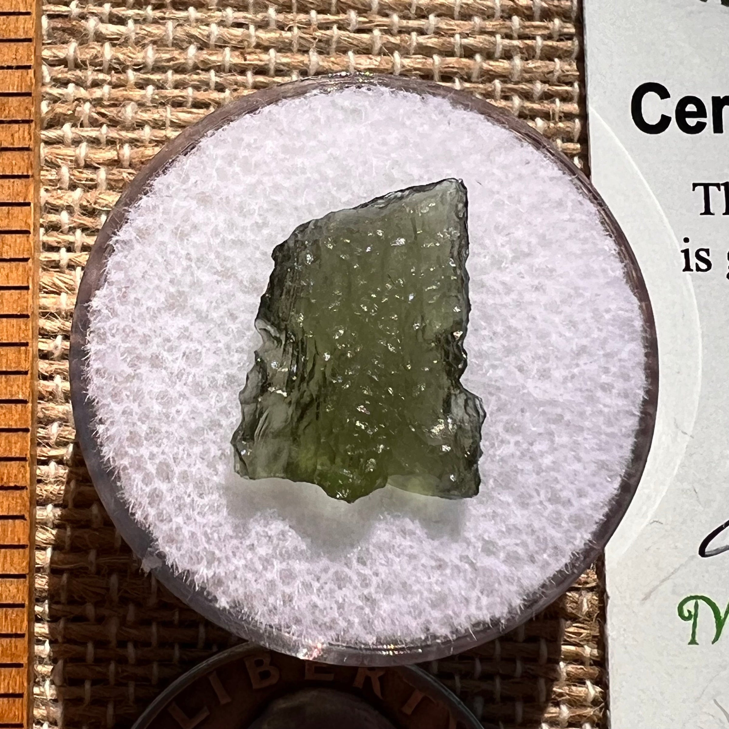 Moldavite 0.7 grams #1888-Moldavite Life