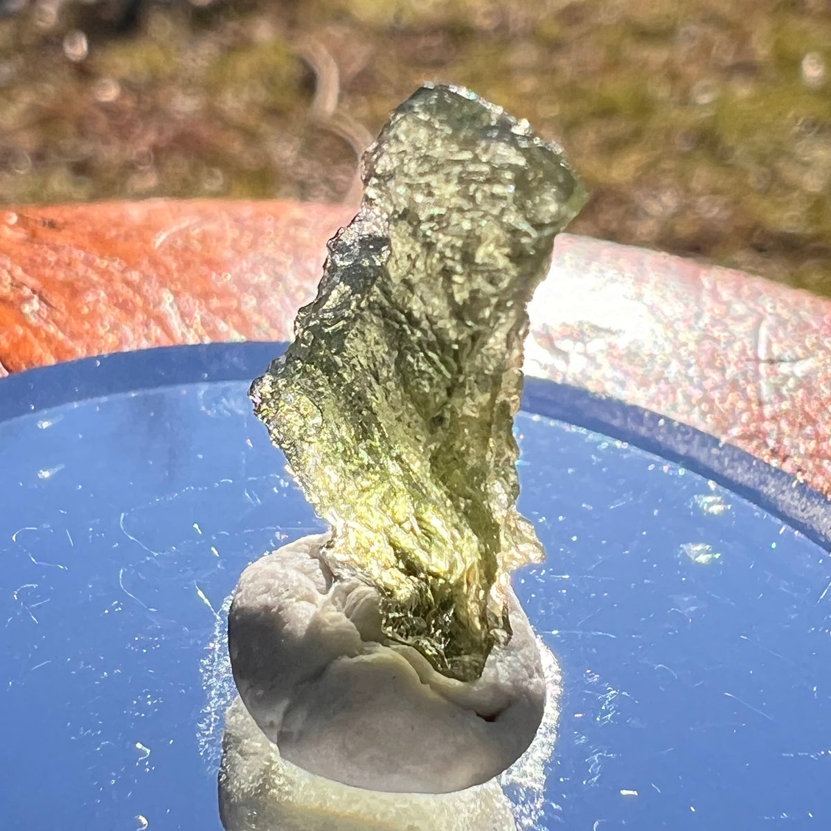 Moldavite 0.7 grams #1993-Moldavite Life