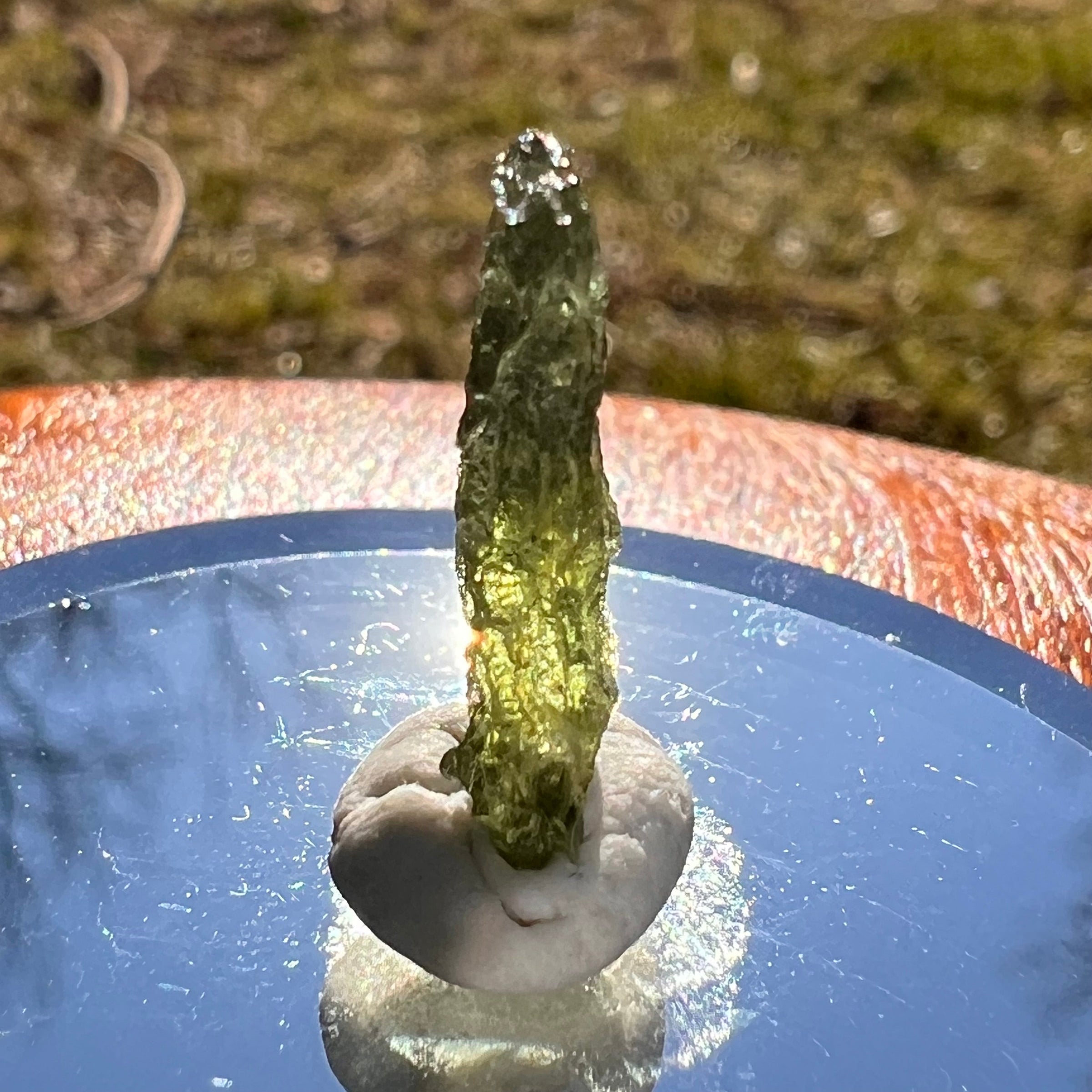Moldavite 0.7 grams #1993-Moldavite Life