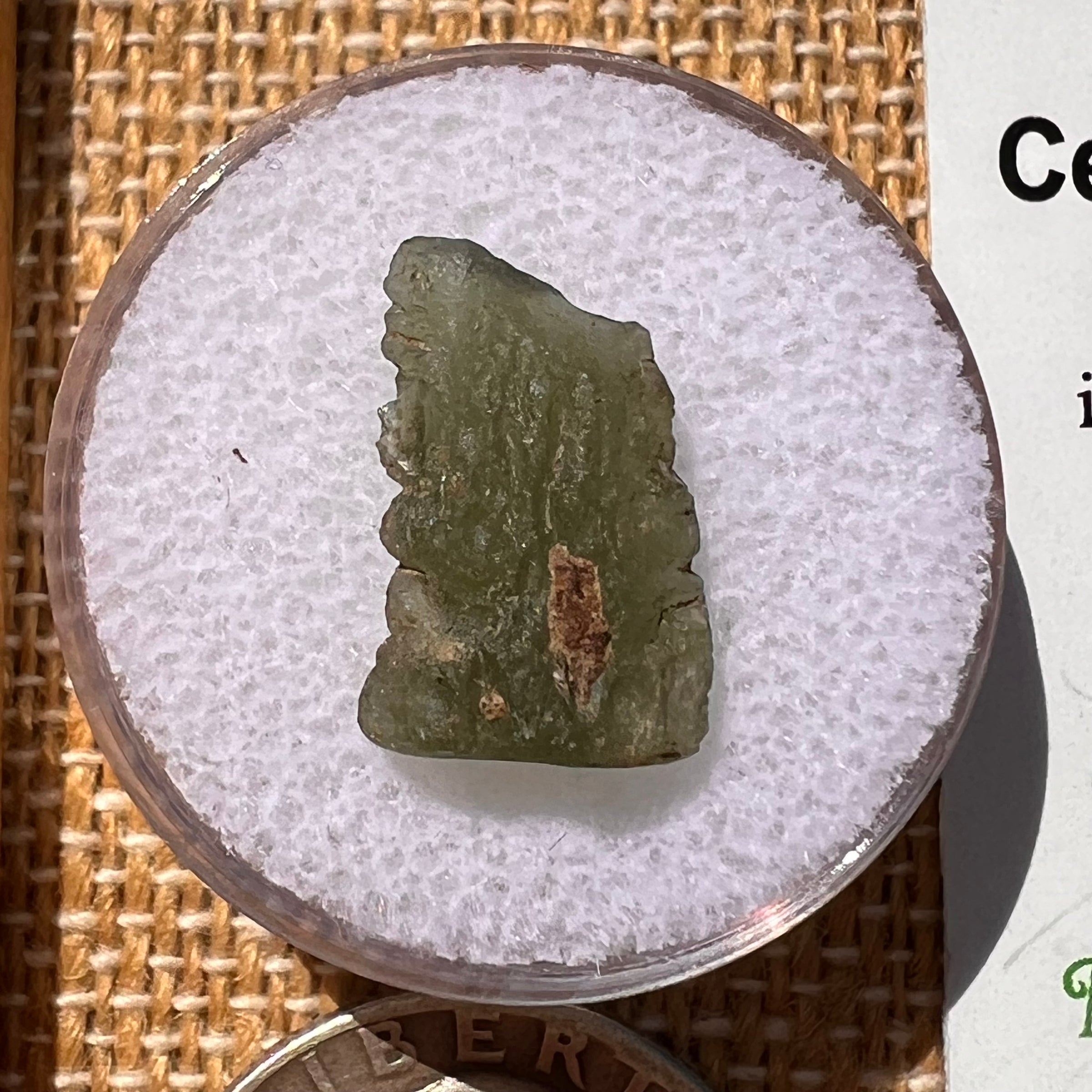Moldavite 0.7 grams #2001-Moldavite Life