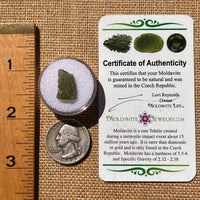 Moldavite 0.7 grams #2001-Moldavite Life