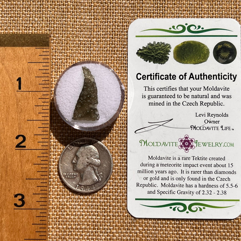 Moldavite 0.7 grams #2106-Moldavite Life