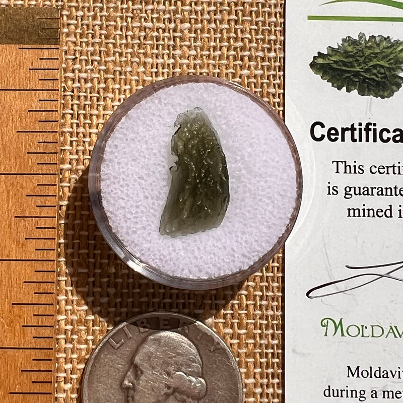 Moldavite 0.7 grams #2110-Moldavite Life